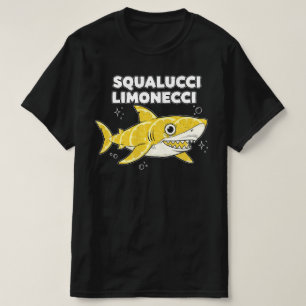 Squalucci Limonecci Italiaanse Hersenrot Haai Citr T-shirt