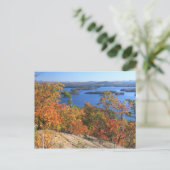Squam Lake Rattlesnake Cliffs in het najaar Briefkaart (Staand voorkant)