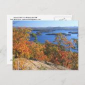 Squam Lake Rattlesnake Cliffs in het najaar Briefkaart (Voorkant / Achterkant)