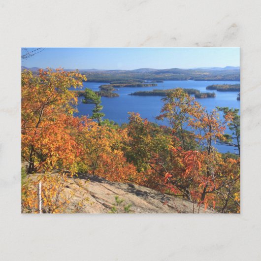 Squam Lake Rattlesnake Cliffs in het najaar Briefkaart (Voorkant)