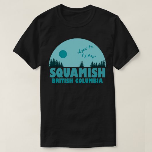 Squamish British Columbia T-shirt (Design voorkant)