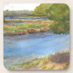 squamscott river op newfields , juli 2015 onderzetter