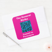 Square, 3 inch stickers, six to a sheet vierkante sticker (Envelop)