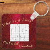 Square Agility Course Themed Keychain (Achterkant)