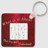 Square Agility Course Themed Keychain (Achterkant)