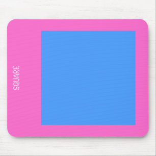Square - Baby Blue en Roze Muismat