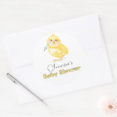Square Baby shower Square Sticker (Envelop)