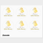 Square Baby shower Square Sticker (Vel)