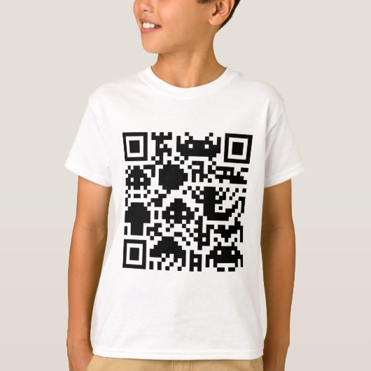 Square Barcode T-shirt (Voorkant)