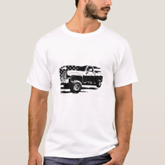 Square body Truck American Flag Square Body T-shirt
