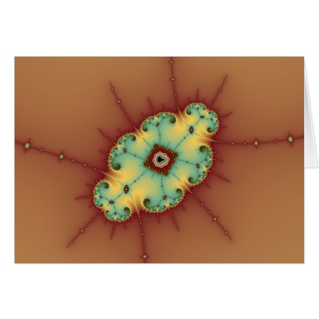 Square Brain - Fractal Kaart (Voorkant Horizontaal)