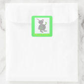 Square Bunny Easter Stickers (Sac)