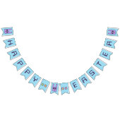 Square Bunny Happy Easter Bunting Banner (Alle)