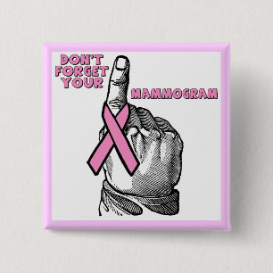 Square Button - Borstkanker Mammogram