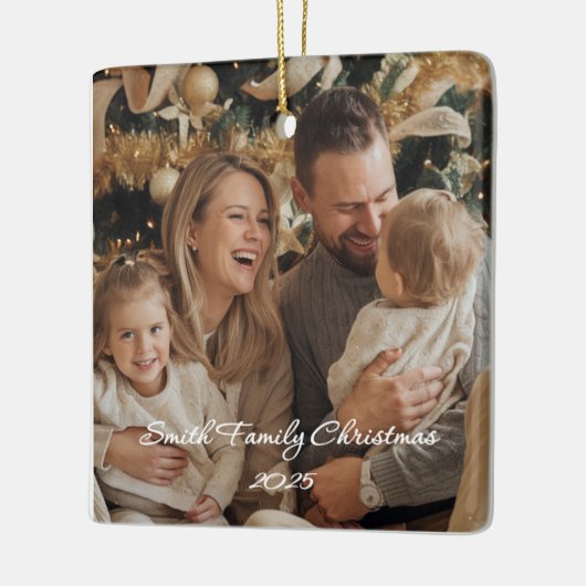 Square Ceramic Ornament (Links)