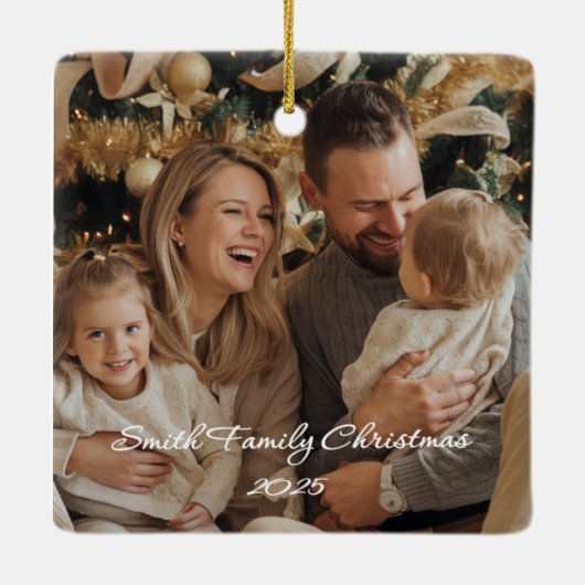 Square Ceramic Ornament (Achterkant)