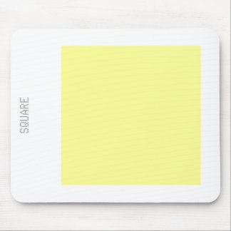 Square - Chalk Yellow en White Muismat