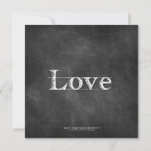 Square Chalkboard repesial Dinner Invitations Kaart (Achterkant)