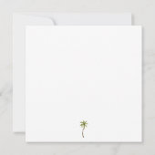 Square Charleston Rainbow Row sparen de datum Kaart (Achterkant)