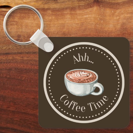 SQUARE COFFETIME SLEUTELHANGER (Voorkant)