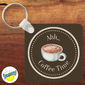 SQUARE COFFETIME SLEUTELHANGER