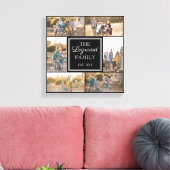 Square Collage Custom Photo Wrapped Canvas (Insitu (Woonkamer))