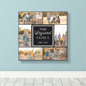 Square Collage Custom Photo Wrapped Canvas (Insitu (Houten vloer))