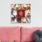 Square Collage Custom Photo Wrapped Canvas (Insitu (Woonkamer))