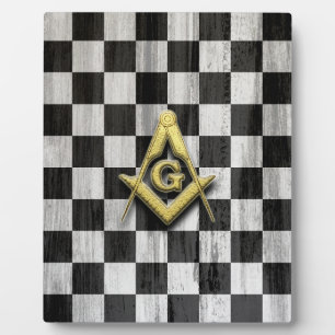 Square Compass en Checkers Fotoplaat