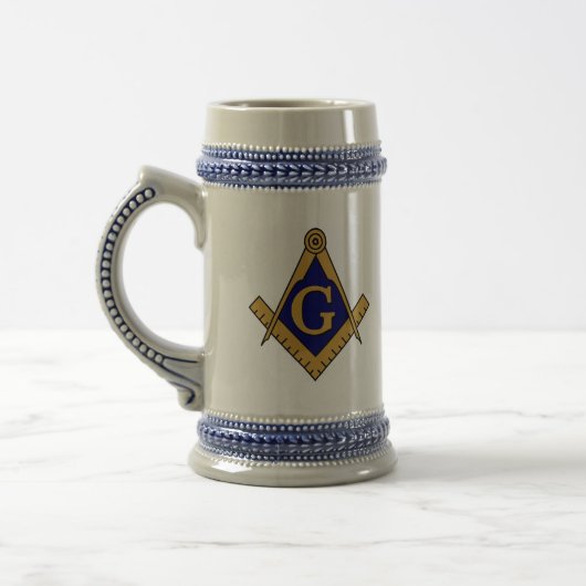 Square & Compass Stein Bierpul (Links)
