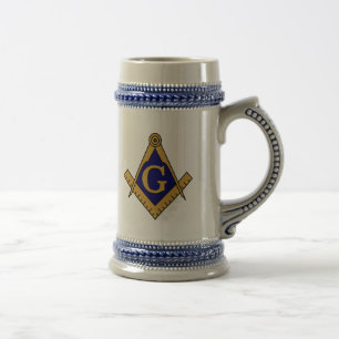 Square & Compass Stein Bierpul
