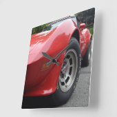 Square Corvette Clock Vierkante Klok (Hoek)