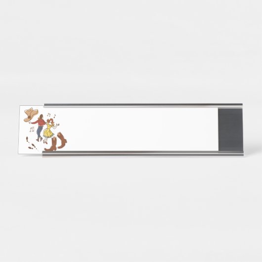 Square Dance Bureau Naambordje (Voorkant)