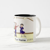 Square Dance Couple Tweekleurige Koffiemok (Voorkant rechts)