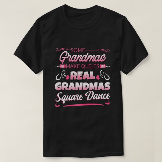 Square Dance Four Couples Folk Dancer Grandma Gran T-shirt (Design voorkant)