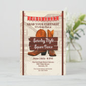 Square Dance Kaart (Staand voorkant)