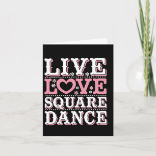 Square Dance Love Square Dancing Square Dance Gift Kaart