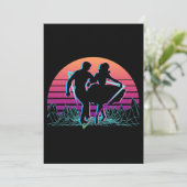 Square Dance Square Dancing Retro Kaart (Staand voorkant)