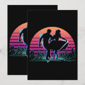Square Dance Square Dancing Retro Kaart (Voorkant / Achterkant)