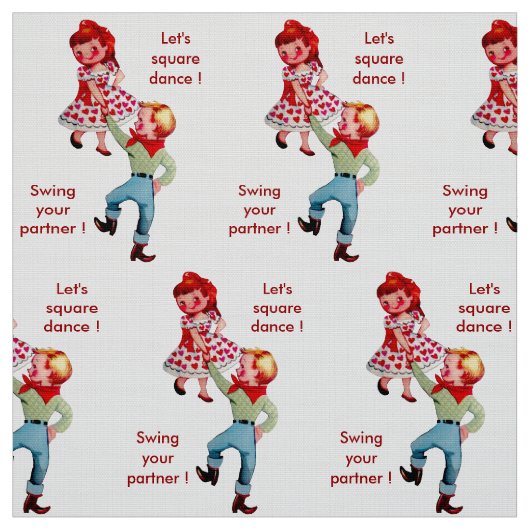 Square Dance Stof (Swatch)