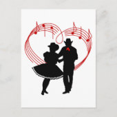 Square Dancers Briefkaart (Voorkant)