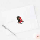 Square Dancing Boots Ronde Sticker (Envelop)