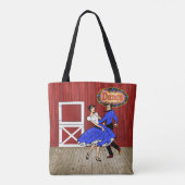 Square Dancing Couple Barn Dance Draagtas (Achterkant)