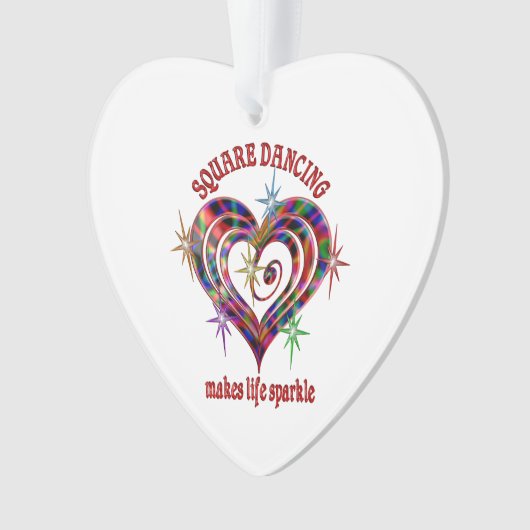 Square Dancing Sparkles Ornament (voorkant)