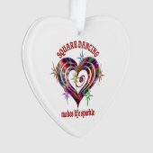 Square Dancing Sparkles Ornament (voorkant)