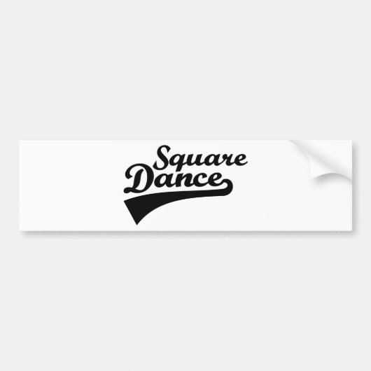 Square dans bumpersticker (Voorkant)