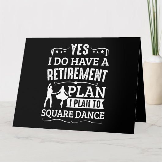 Square Dansis is mijn cardio Square Dance Kaart (Voorkant)