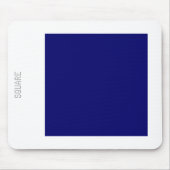 Square - Deep Navy and White Muismat (Voorkant)