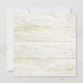 Square Deer Antler Pine Cone Ferns Baby Boy Shower Kaart (Achterkant)