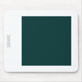 Square - Dk Green en White Muismat (Voorkant)